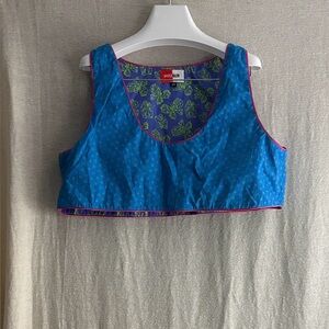 Bruce Glen Patterned Floral Print Crop Top